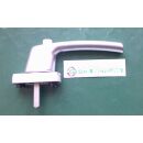 Fenstergriff mit Druckknopf Silber - Vierkant 34 x 7mm , Lochabstand 43 mm FachP4251