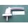 Fenstergriff mit Druckknopf Silber - Vierkant 34 x 7mm , Lochabstand 43 mm FachP4251