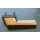 SIEGENIA Griff Fenstergriff Abschließbar , Absperrbar - Handhebel Gold , Rosette Braun - Vierkant 30 x 7mm FachP4252