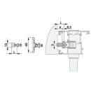 MACO Verriegelungsbolzen HS 15mm NB=13mm mit Sparlüftung Silber FachX2880