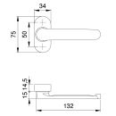 EDI Metalltürdrücker für Rollladen...