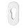 EDI PZ Clip Rosette Ares oval 6 mm Edelstahl 0813/6003/00 VKW3/030