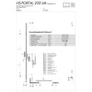 SIEGENIA Grundkarton Laufwagen HS200 LM A0237 Schüco S120+ TS Raum3R7/37