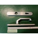 Hermo Schmalrahmen Halbgarnitur innen Vario ALU braun 245x35mm mit variablen Schraublöcher PZ 92/8mm VKW5/016