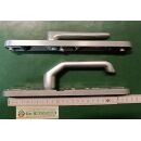 Hermo Schmalrahmen Drückergarnitur Drücker aussen niedrig ALU weiss PZ 92/8 245x35mm VKW5/021