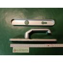 Hermo Schmalrahmen Wechselgarnitur Bügelgriff Vario ALU weiss PZ 245x35mm 92/8 mm VKW5/024
