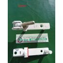 GU Ecklager 8-385 Weiß 84 x 15mm - mit 2 Haltezapfen 21 x 7mm - Lagerbolzen 30 x 6mm SchrankP348/7