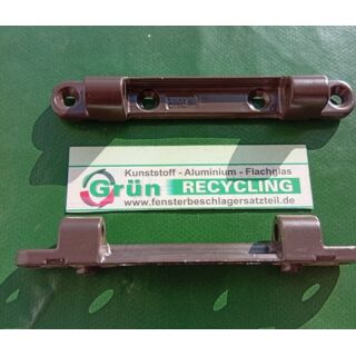 SIEGENIA Axerlager Scherenlager Braun 0074, 108 x 14 mm, 2 Haltezapfen 2,5 x 7 mm ohne Axerlagerstift FachP4290