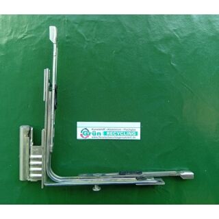 SIEGENIA Eckumlenkung BSU Rechts - mit 1 Pilzzapfen , H-4/18-9 Schenkelmaße 140 x 140mm FachP4293