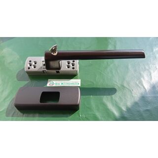SIEGENIA PSK 200 , PSK200/GH Handhebel ABS DIN Links RAL8022 FachP4299