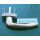 MACO Rhapsody Fenstergriff Silber F1 - mit Schrauben vorgesteckt M5x50 - Nocken 10 - Vierkantstift 7 x 40mm - 90° Rast FachP4346 + PaletteH3