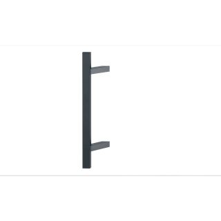 HOPPE Bügelgriff - Stoßgriff Schwarzgrau Matt feinstrukturiert - gerade Form E5724 , 39022614 - länge 600mm , Lochabstand 400mm FachPB013