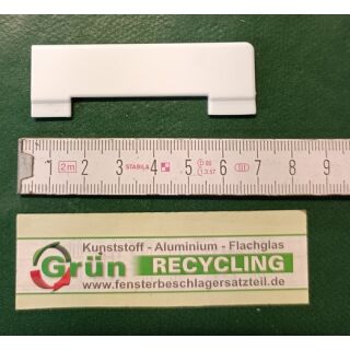 MACO Abdeckkappe Weiß Ecklager Links 65x22mm 43623 FachX2215