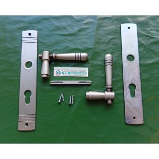 Scheitter Drückergarnitur Langschild Edelstahl matt PZ - Vierkant 100 x 8mm FachP4360