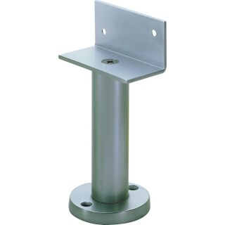 KWS Trennwandstütze 150mm Hoch , Winkelauflage zum Aufschrauben eloxiert FachP4361
