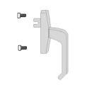 GU Getriebe Drehgriff Spacio silber  84/96/104 Gabel 22mm