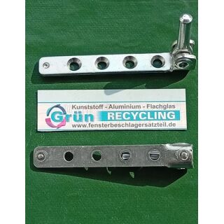 WINKHAUS Ecklager ESV 90x12mm, Zapfen 25x7mm, Haltezapfen 3 x 3mm Silber FachVR4/259