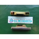 MACO Abdeckkappe Anpressverschluß Mittelband Rahmenteil 41342, 63 x 11mm Gold SchrankP252/2