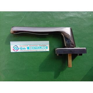 MACO Design Fenstergriff - Messing Schwarz - Nocken 12/10mm , Vierkant 7mm , Lochabstand 43mm FachP4440