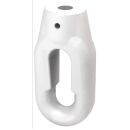 Ovale Kunststoff Öse mit Bohrung 12 mm weiss