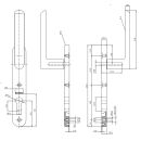 SCHÜCO Schmalrahmen  Drückergartnitur PZ 92 mm...