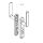SCHÜCO Schmalrahmen  Drückergartnitur PZ 92 mm silber  AB 161 mm