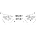 Maco Gleitschere für SKB-S/SE silber 620-1650  re/li...