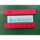 Verglasungsklotz Rot Länge 100mm - Breite 15mm -...