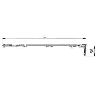 Maco MM 13V 1050/1300 FFB 801-1300 mm DIN Links Raum9W2RS/23