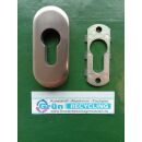 Schutzrosette Schieberosette Edelstahl oval PZ - 14mm...