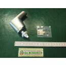SCHÜCO RC- Fenstergriff kurz, abschließbar mit 1 Schlüssel (Schließung 932) INOX