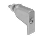 SCHÜCO RC- Fenstergriff kurz, abschließbar mit 1 Schlüssel (Schließung 932) INOX