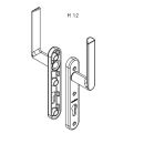 SCHÜCO Schmalrahmen Drückergartnitur PZ 92 mm...