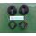 HEWI Schlüsselrosette Ø 55 mm , kurze Nocken - PZ Lochung - Schwarz 306.23KN-90 SchrankP354/8