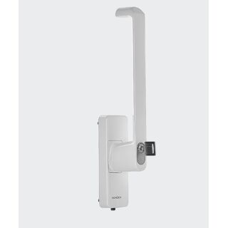 SCHÜCO PSK Handhebel ABSCHLIEßBAR LINKS Ral 9016 weiß FachP4543