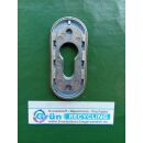 Schieberosette PZ oval Edelstahl 74 x 33mm Lochabstand...