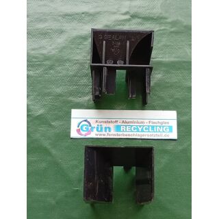 GEALAN Rolladeneinlauftrichter Links - 3438 Schwarz FachVR3/154