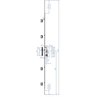 ARX Mehrfachverriegelung Dorn 35/92/16 mm, Entfernung 92 mm, Vierkant 8mm Schlüsselbetätigt mit 4 Rollzapfen, Container1