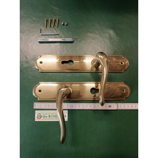 FREYLINE Lang Schild 255x50mm Garnitur D/D CLAUDIA PZ/72mm Vierkant 8mm EN 1906 festdrehbar mit Rückholfeder,HB12/53