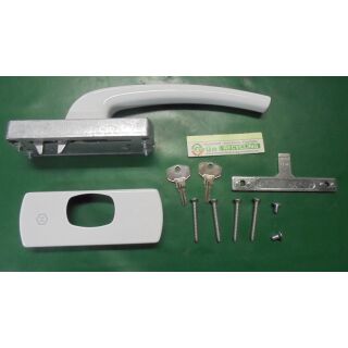 Hautau PSK HEBEL GRIFF AG202 abschließbar Rechts weiss P1346