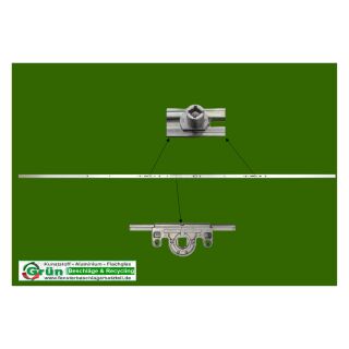 ROTO NT Getriebe mittig variabel | Dorn 15 | Gr.1380 | FFH 1201-1600 mm | Griffsitz 601-800 mm | 2 E-Zapfen KR08/03