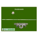 ROTO NT DK Getriebe konstant Dorn 15 | GR 1290/563 | FFH 1201-1400 mm | 2 P-Zapfen KR05/15