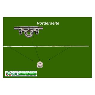 ROTO NT DK | Konstant | Dorn 15 | Gr 1690 | FFH 1601-1800 mm | Griffhöhe 1000 mm | 3 P-Zapfen KR06/04