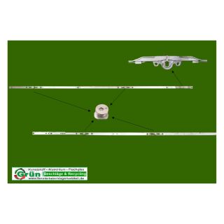 ROTO NT NX | Konstant | Dorn 8 mm | Gr 2090 | FFH 2001-2200 mm | Griffhöhe 1000 | 4 V-Zapfen KR09/07