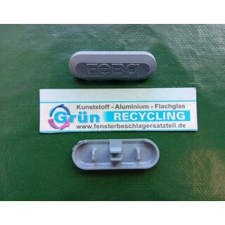 FEBA Wasserkappen Wasserschlitzkappe 45mm x 15mm Grau SchrankP357/7