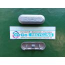 FEBA Wasserkappen Wasserschlitzkappe 45mm x 15mm Silber...