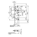 WILKA Anti - Panik - Rohrrahmenschloss Funktion D DIN Links einflügelig 35/92/9 Stulp 24x3x270mm käntig VKW1/340