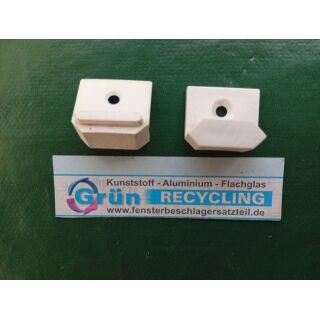 HELMITIN Schließblech Kunststoff 25x23mm weiß SchrankP369/1