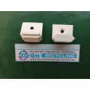 HELMITIN Schließblech Kunststoff 25x23mm weiß...