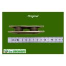 Laufrollen Laufwerk Doppelrolle Gehäuse 96x18x25mm , Rolle Ø 26mm Breite 11mm NACHBAU FachVR5/376
